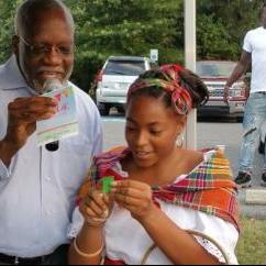 Dominica’s Ambassador Hubert John Charles participating in raffle drawing