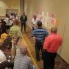 Participants working together to map out "key events" that have shaped the CNFO over the last ten years